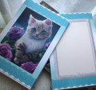 他の写真1: △【一言カード】△[ASHIATOYA]オリジナルカード5枚セット猫と薔薇