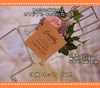 画像1: 【ASHIATOYA】オリジナルCuddlyカード（フレッシュ）