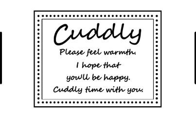 画像: 卸[30×50]レザー調タグ・枠フレンチCuddly【受注生産】