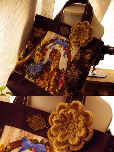 画像: 【ASHIATOYA】オリジナル手編みのモチーフ（ベージュ）